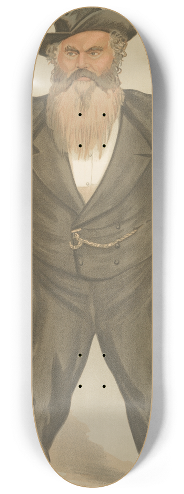 Leslie Matthew Ward - Politicians  The Gateshead Giant. Mr. William Allen. October 26, 1893 8.25 inch art skate deck