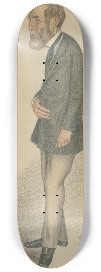 Leslie Matthew Ward - Politicians  The Infant Samuel. Mr. Samuel Laing. 16 August 1873 8.25 inch art skate deck