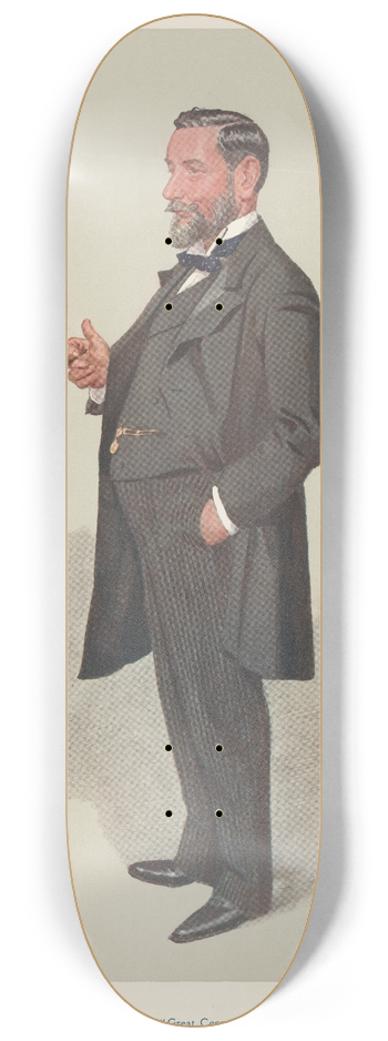 Leslie Matthew Ward - Railway Officials  Great Central. Mr. Samuel Fry. 30 October 1907 8.25 inch art skate deck