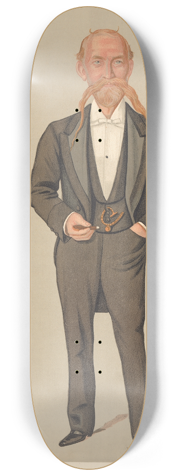 Leslie Matthew Ward - Railway Officials  Railway Trusts. Captain Francis Pavy. 16 March 1891 8.25 inch art skate deck