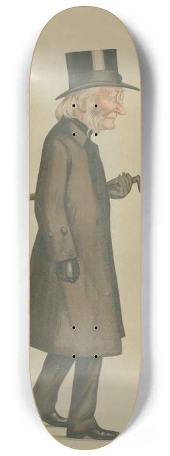 Leslie Matthew Ward - Teachers and Headmasters; The Dean of Westminster, The Very Rev. George Granville Bradley, September 29, 1888 8.25 inch art skate deck