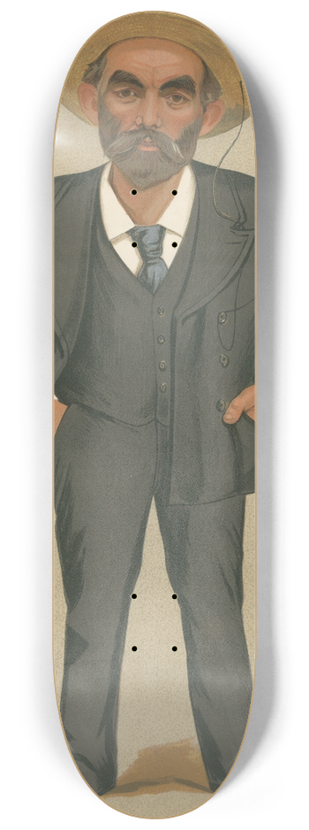 Leslie Matthew Ward - Trade Union Officials; Battersea, John Burns, October 15, 1892 8.25 inch art skate deck