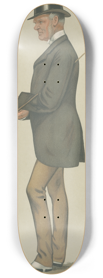 Leslie Matthew Ward - Turf Devotees; Fife, Mr. Anstruther-Thomson, June 17, 1882 8.25 inch art skate deck