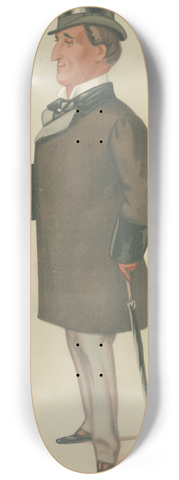 Leslie Matthew Ward - Turf Devotees; Freddy, Sir Frederick John William Johnstone, December 7, 1878 8.25 inch art skate deck