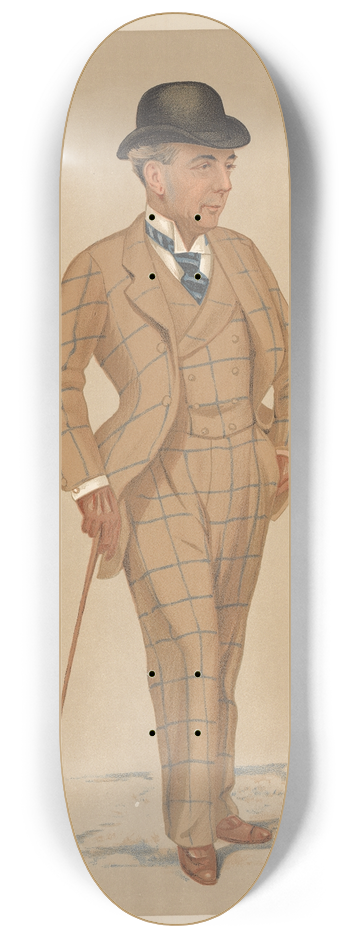 Leslie Matthew Ward - Turf Devotees; Sandown Park, Mr. Hwfa Williams, November 7, 1891 8.25 inch art skate deck