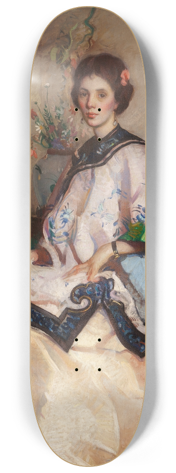 Leslie Prince Thompson - The Chinese Coat 8.25 inch art skate deck