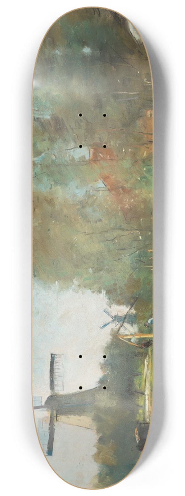Lesser Ury - Am Kanal, Holland 8.25 inch art skate deck