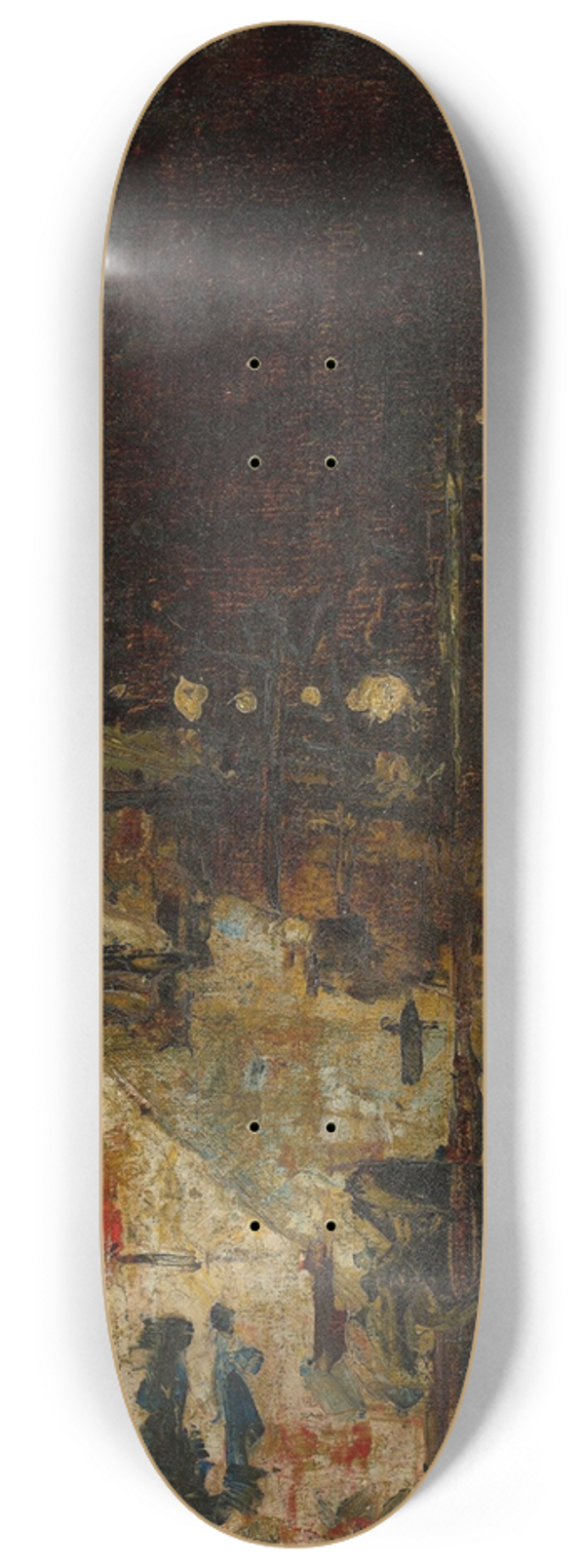 Lesser Ury - Berliner Strae bei Nacht 8.25 inch art skate deck