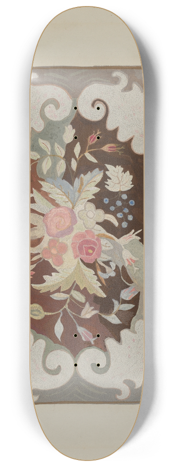 Lillian M. Mosseller - Hooked Rug 8.25 inch art skate deck