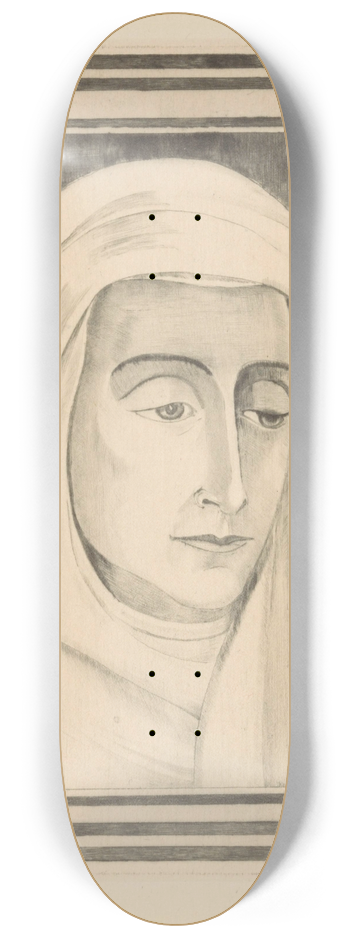 Lodewijk Schelfhout - Hoofd van een vrouw 8.25 inch art skate deck