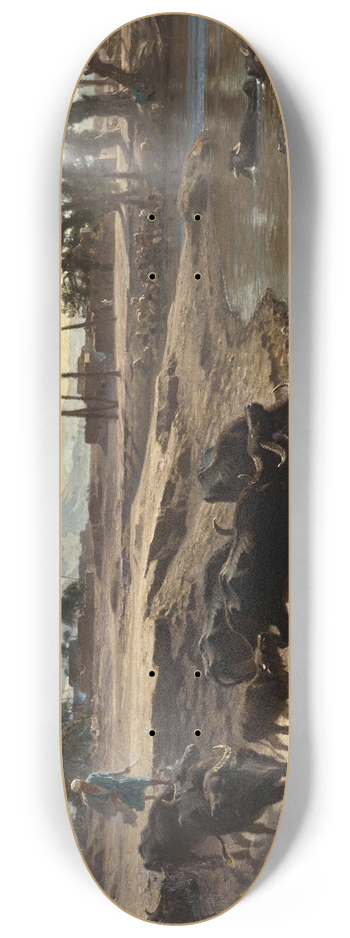 Lon-Adolphe-Auguste Belly - Buffaloes Bathing In The Nile 8.25 inch art skate deck