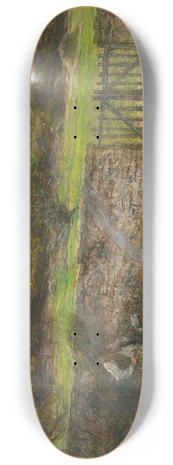 Lon Augustin Lhermitte - Les Chemineaux 8.25 inch art skate deck