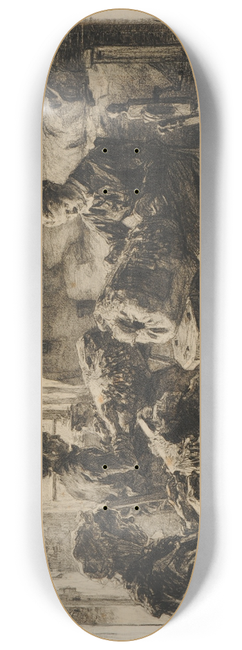 Lon Augustin Lhermitte - Les Dentellires des Vosges 8.25 inch art skate deck