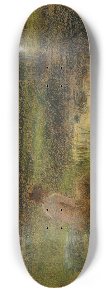 Lon Augustin Lhermitte - The Bather 8.25 inch art skate deck