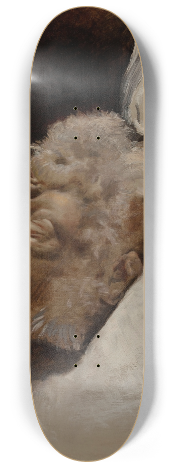 Lon Bonnat - Victor Hugo sur son lit de mort 8.25 inch art skate deck