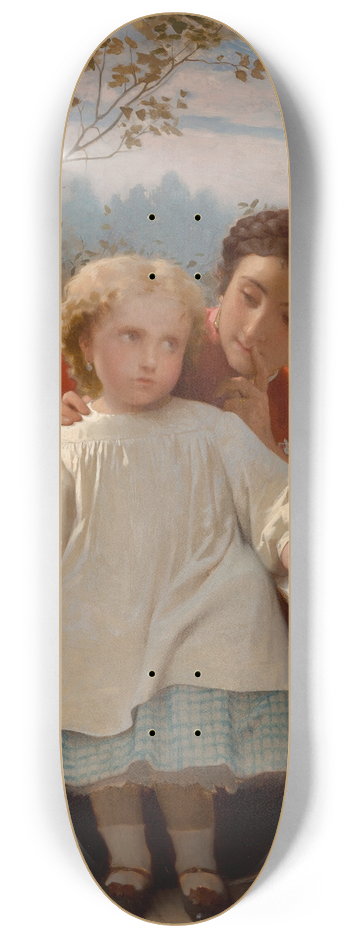 Lon-Jean-Basile Perrault - A reading lesson 8.25 inch art skate deck