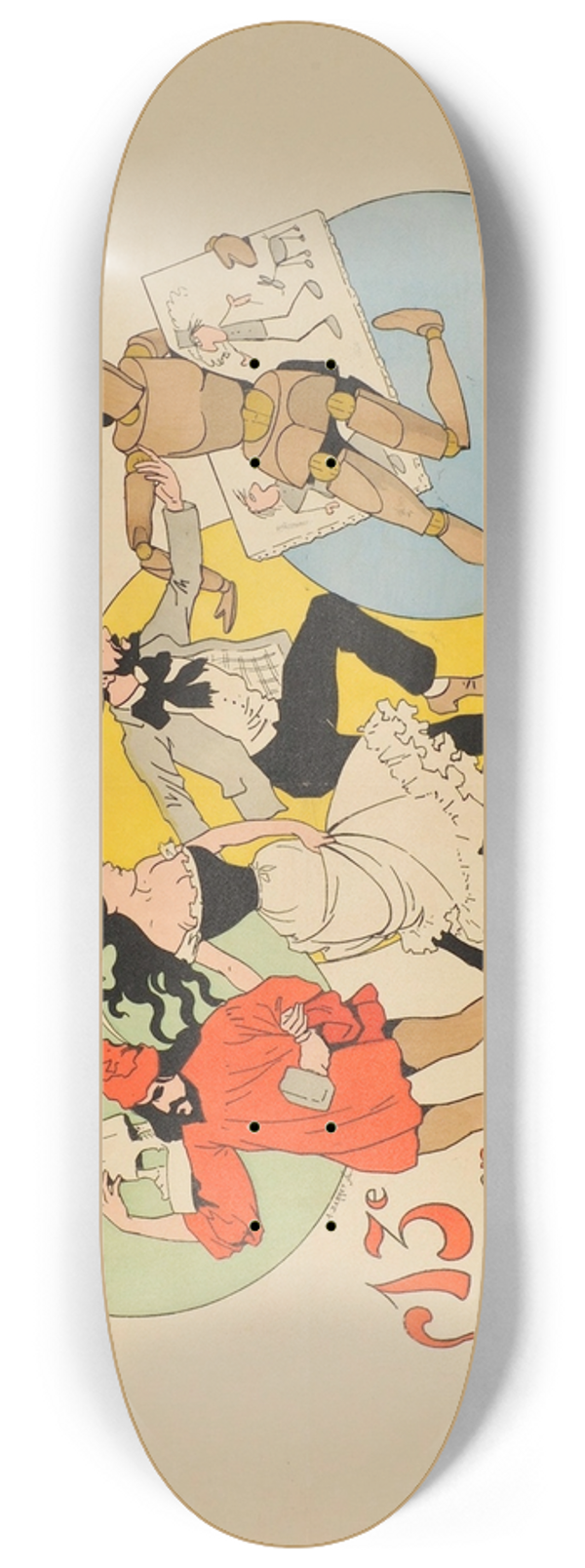Lon Lebgue - Salon des Cent 8.25 inch art skate deck