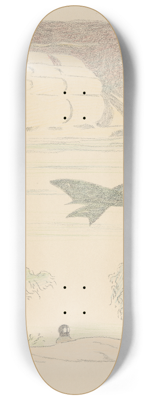 Lon Spilliaert - Les Serres Chaudes 8 8.25 inch art skate deck