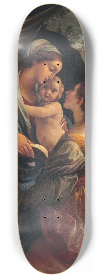 Lorenzo Garbieri - Madonna with the Child, Saint Cecily and Saint Albert 8.25 inch art skate deck