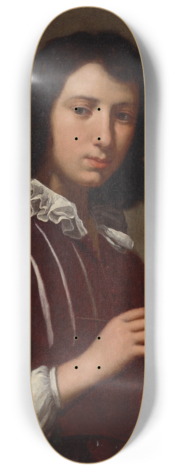 Lorenzo Lippi - Portrait of an artist, half-length, before an easel 8.25 inch art skate deck