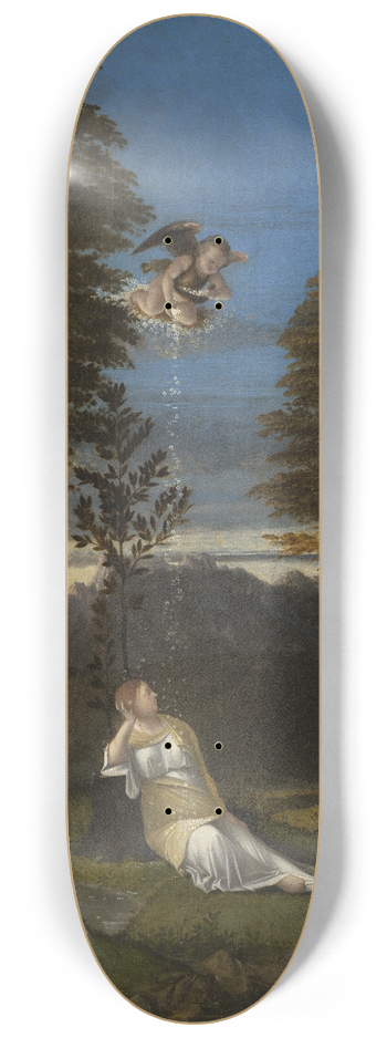 Lorenzo Lotto - Allegory of Chastity 8.25 inch art skate deck