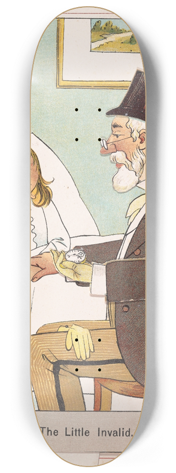 Lothar Meggendorfer - The Little Invalid 8.25 inch art skate deck