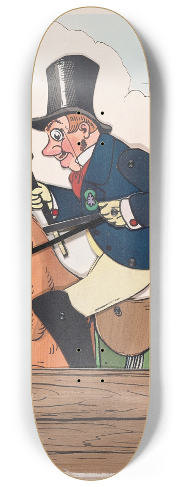 Lothar Meggendorfer - The rider 8.25 inch art skate deck