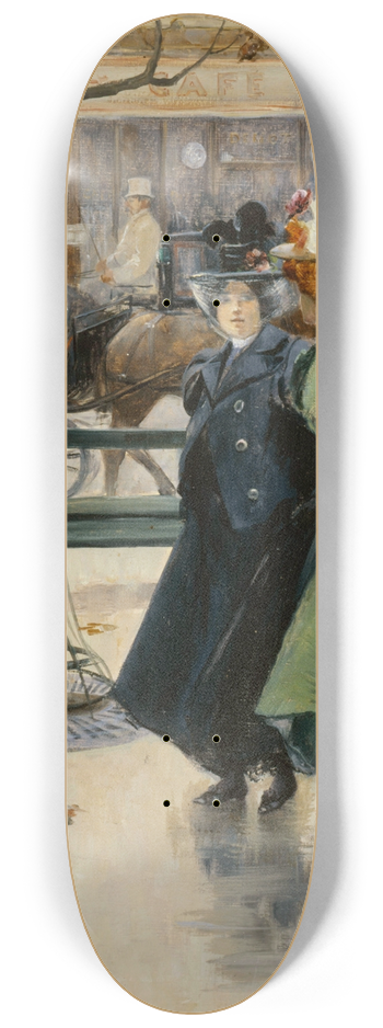 Louis Abel-Truchet - Sur les Boulevards 8.25 inch art skate deck