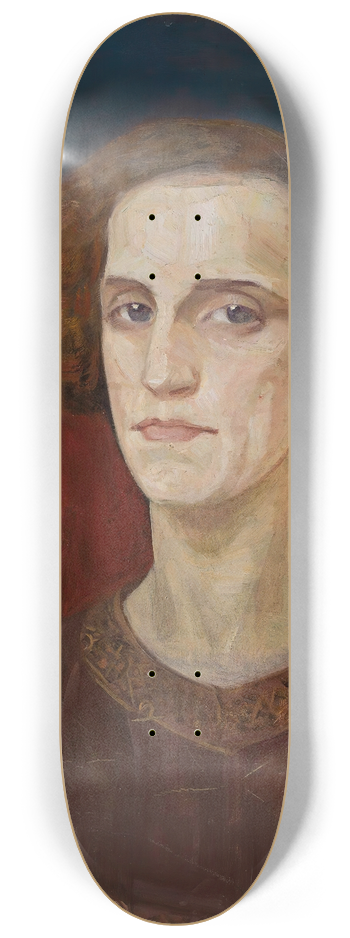 Anna Berent - Portrait of a man (Renaissance type) 8.25 inch art skate deck