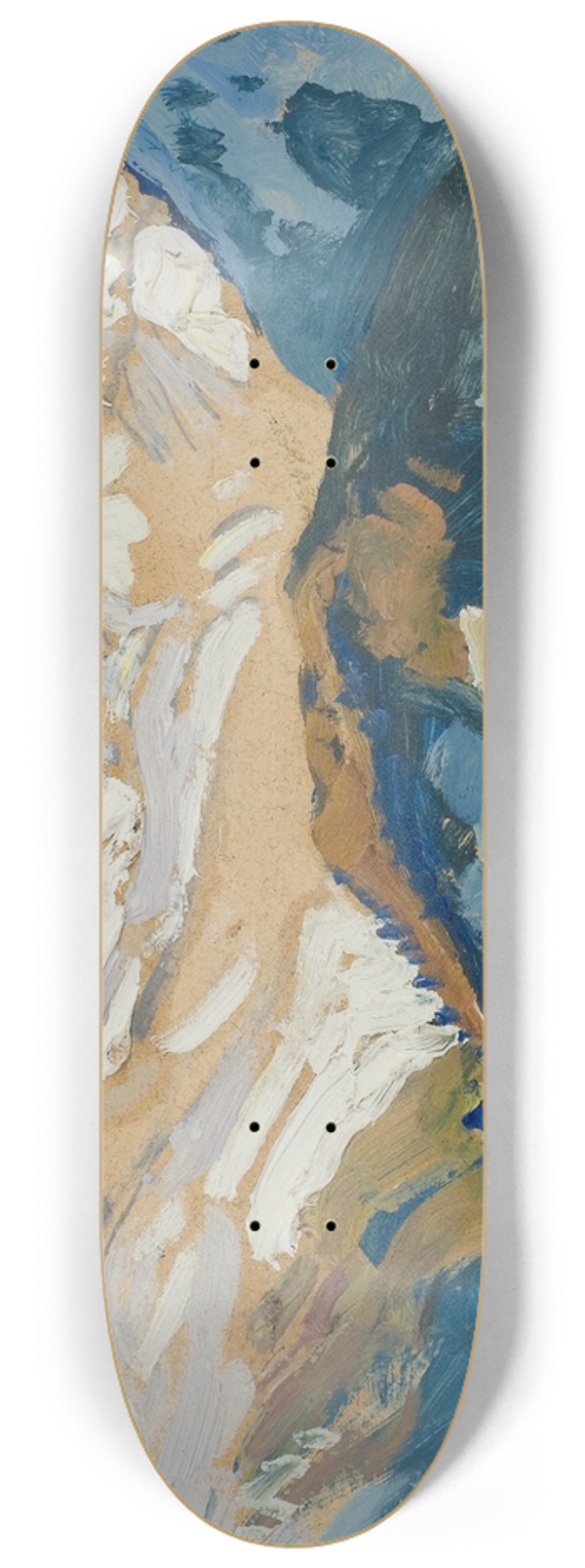 Anna Boberg - Mountains. Study from Switzerland 8.25 inch art skate deck