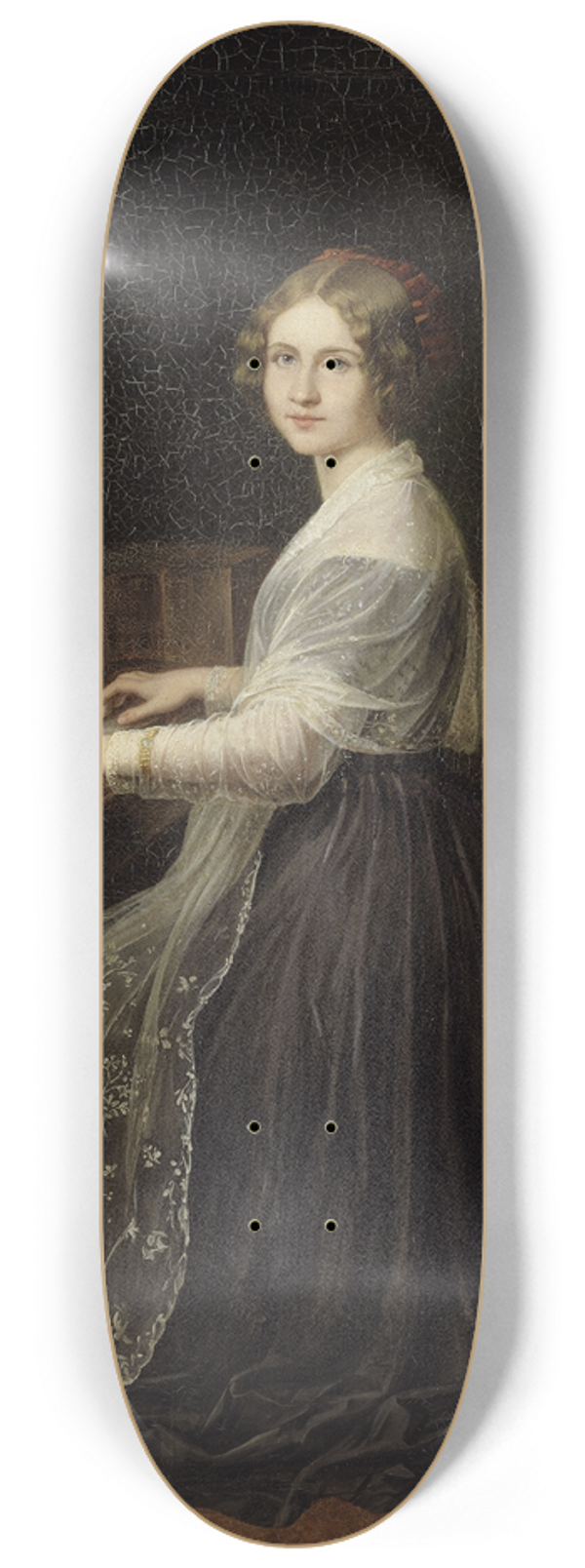 Louis Asher - Jenny Lind, 1820-1887 8.25 inch art skate deck
