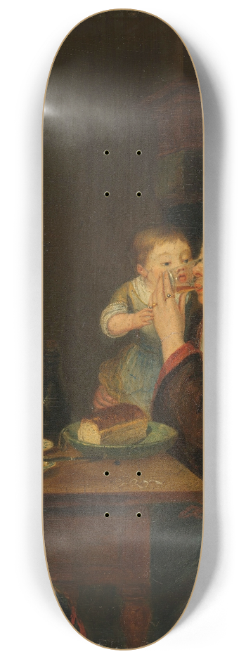 Louis Bernard Coclers - A Mother and her Child 8.25 inch art skate deck