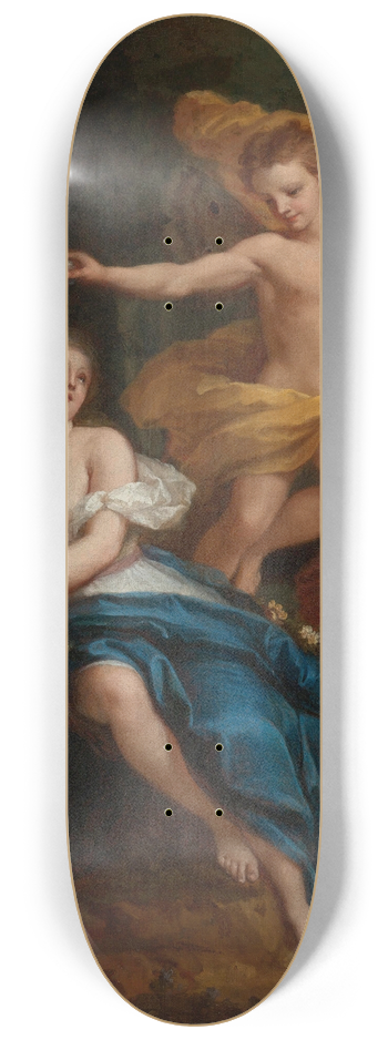 Louis de Boullogne the Younger - Zephyr Crowning Flora 8.25 inch art skate deck