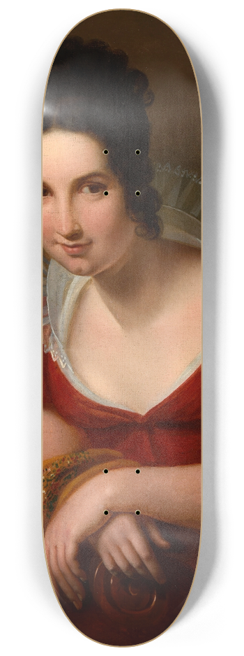 Louise Marie Jeanne Hersent - Portrait de femme anonyme 8.25 inch art skate deck