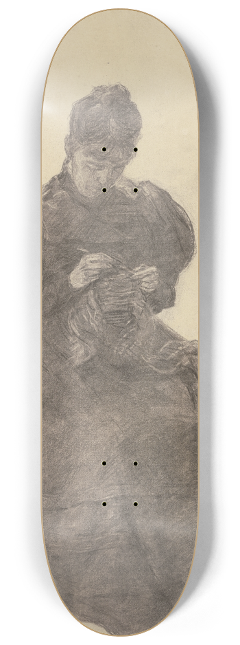 Louis Eysen - Mary Eysen crocheting 8.25 inch art skate deck
