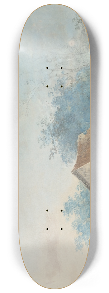 Louis Gabriel Moreau - Landscape 8.25 inch art skate deck