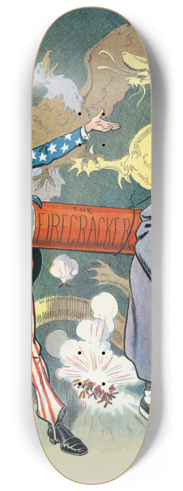 Louis Glackens - Joined together 8.25 inch art skate deck