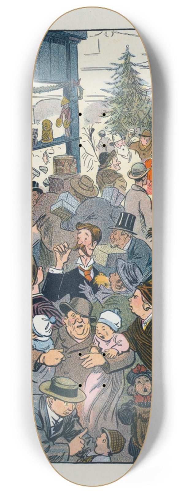 Louis Glackens - The toy department 8.25 inch art skate deck