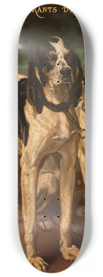 Louis-Godefroy Jadin - Two Dogs 8.25 inch art skate deck
