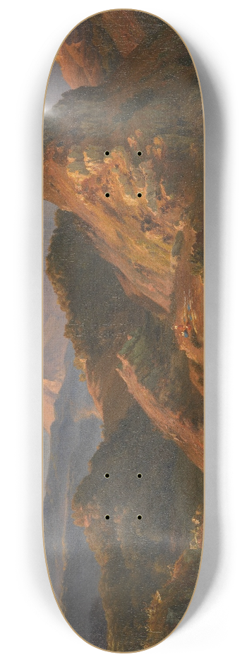 Louis Gurlitt - Abendstimmung in den Albaner Bergen 8.25 inch art skate deck