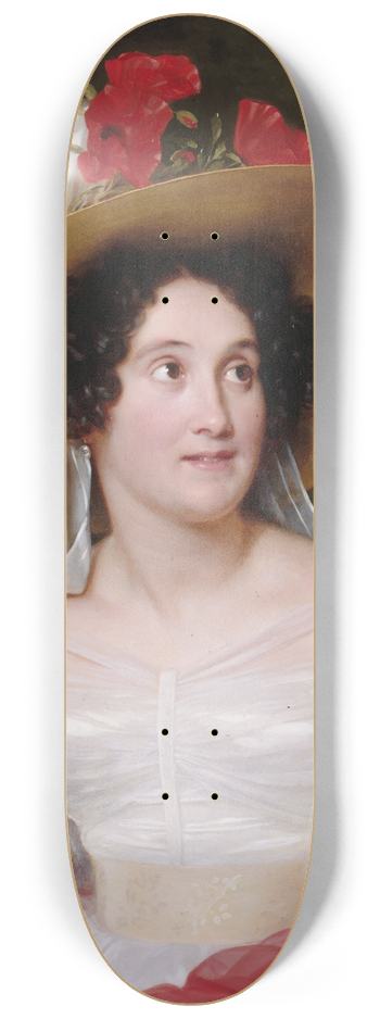 Louis Hersent - Portrait de madame Arachequesne 8.25 inch art skate deck