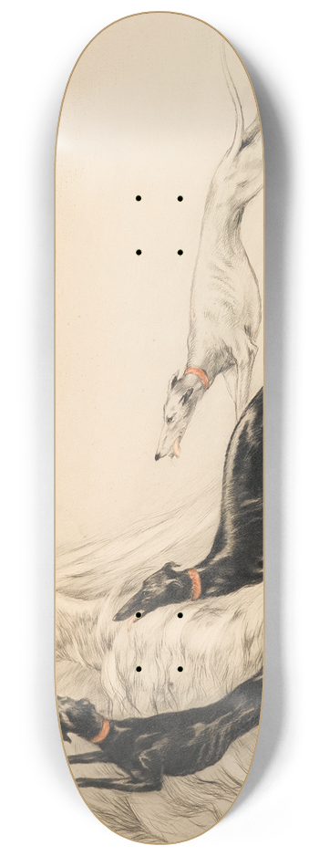 Louis Icart - Coursing II 8.25 inch art skate deck