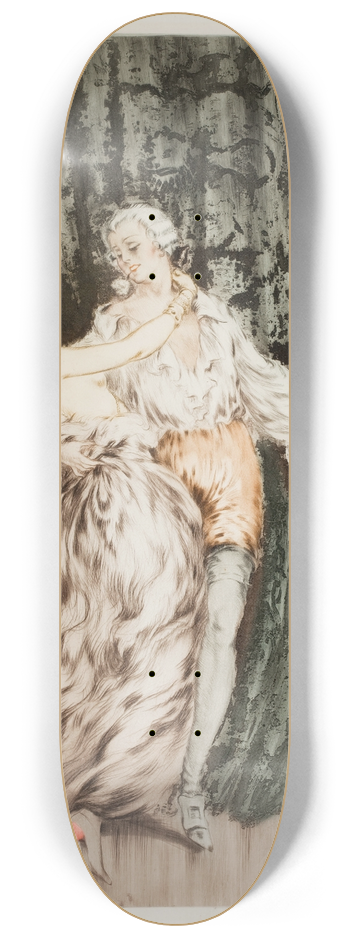 Louis Icart - Masquerade 8.25 inch art skate deck