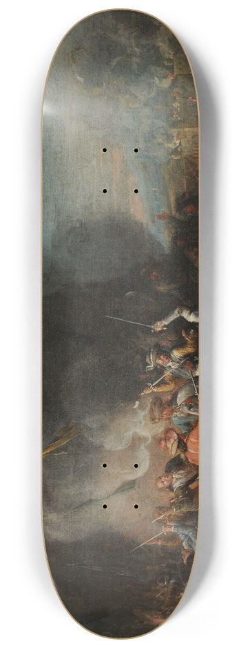 Louis Joseph Watteau - Bataille 8.25 inch art skate deck