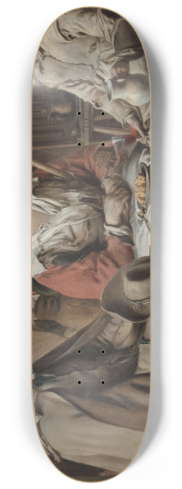 Louis Le Nain - Peasant Interior 8.25 inch art skate deck