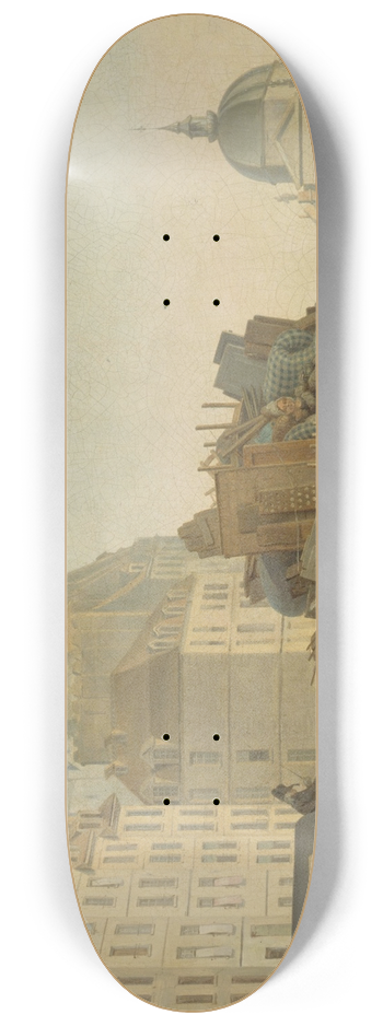 Louis Lopold Boilly - Les Dmnagements 8.25 inch art skate deck