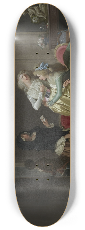 Louis Lopold Boilly - Les Malheurs de lamour (The Sorrows of Love) 8.25 inch art skate deck