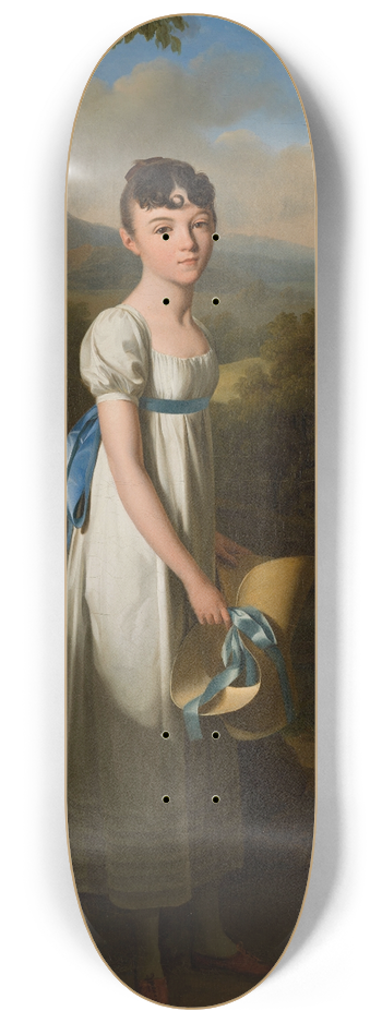 Louis Lopold Boilly - Portrait de Mademoiselle Athnas dAlbenas 8.25 inch art skate deck