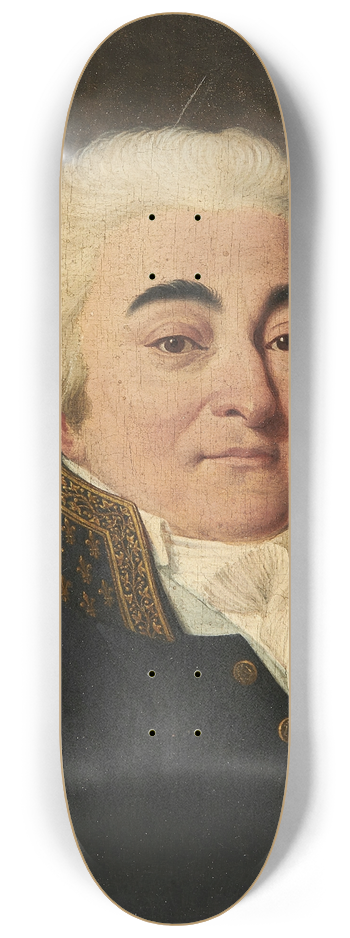 Louis Lopold Boilly - Portrait de Marie-Gabriel-Florent-Auguste, comte de Choiseul-Gouffier 8.25 inch art skate deck