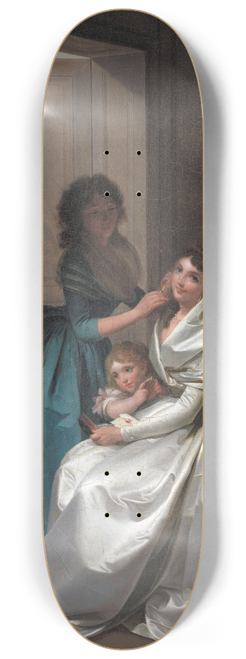 Louis Lopold Boilly - The Present 8.25 inch art skate deck